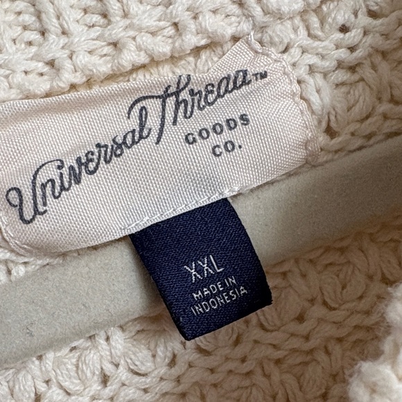 Universal Thread Cream Textured Knit Sweater - Picture 2 of 2